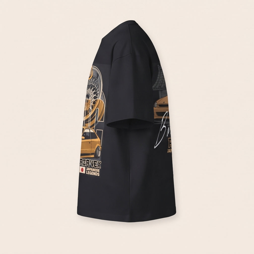 Golden Stance Japan Motors Tee — left view