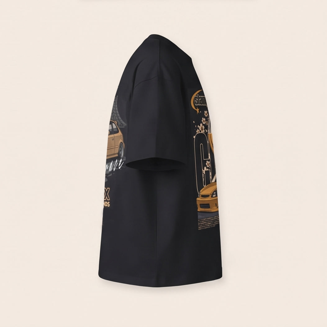 Golden Stance Japan Motors Tee — right view