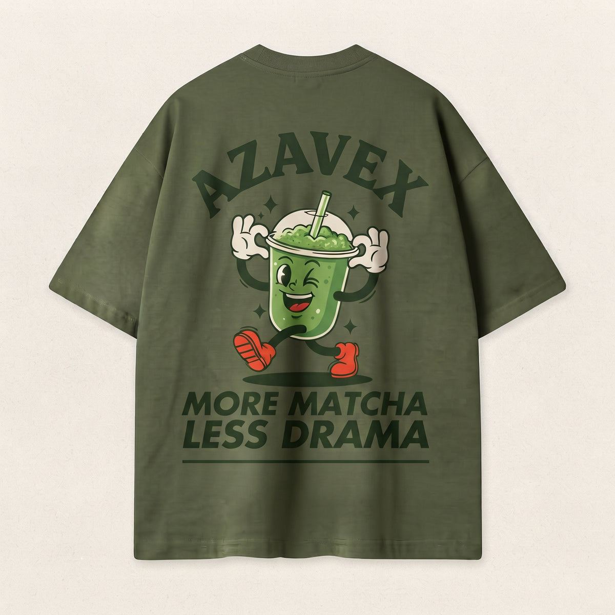 More Matcha Less Drama Tee — back view