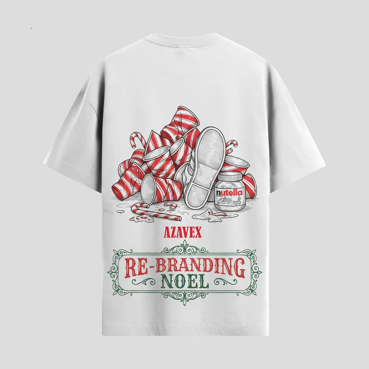 Rebranding Noel Santa Tee — back view
