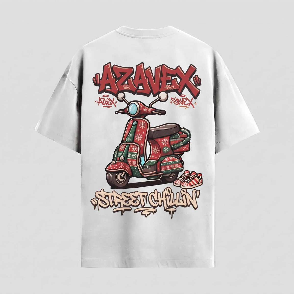 Christmas Vibes Scooter Tee — back view