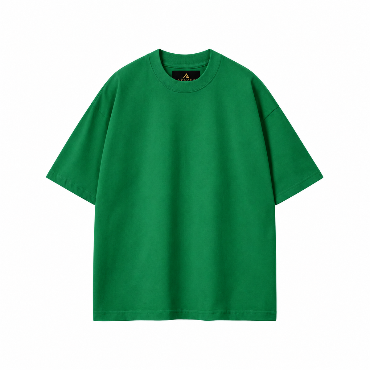 Ivory Everyday Cotton Tee — green — front view