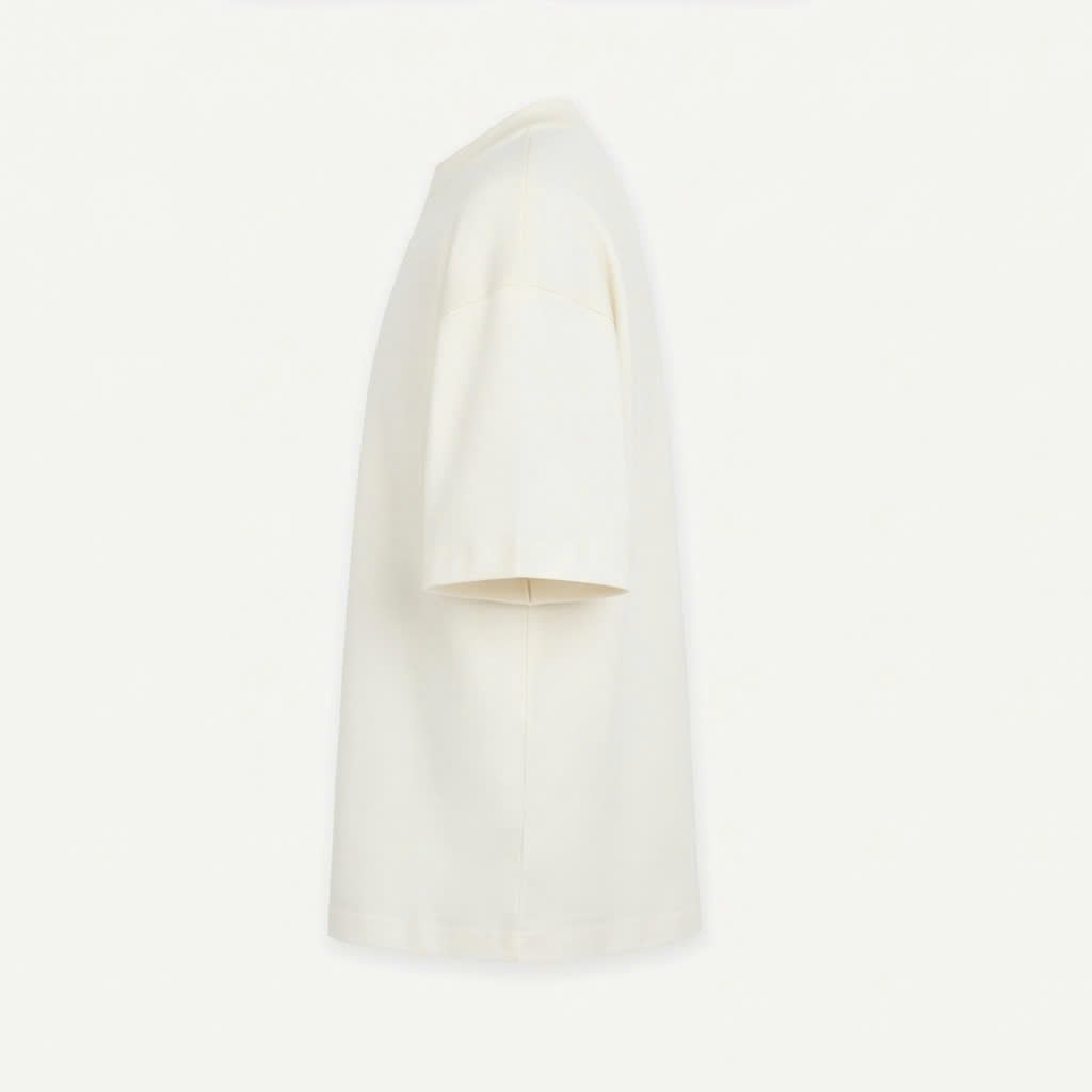 Ivory Everyday Cotton Tee — left view