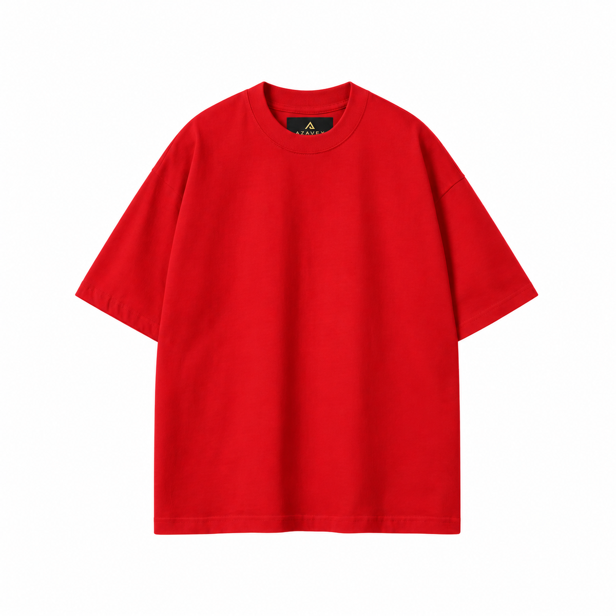 Ivory Everyday Cotton Tee — red — front view