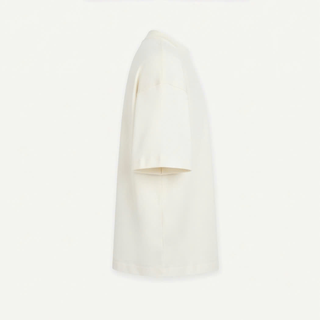 Ivory Everyday Cotton Tee — right view