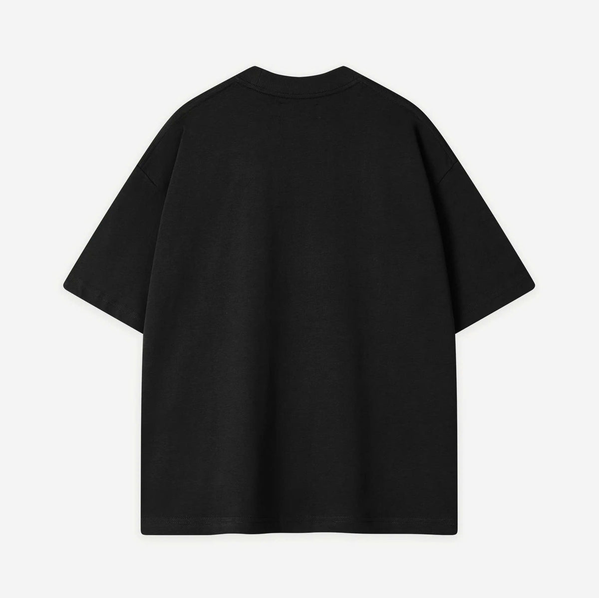 Black Everyday Cotton Tee — back view