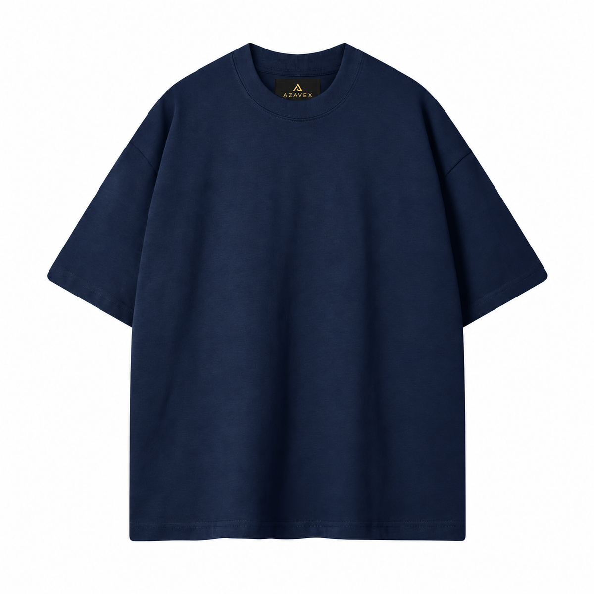 Black Everyday Cotton Tee — navy — front view