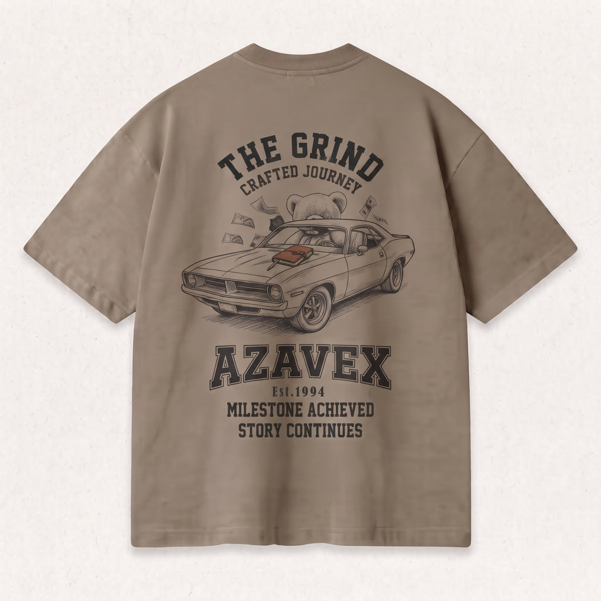Bear Behind the Wheel Tee — back view