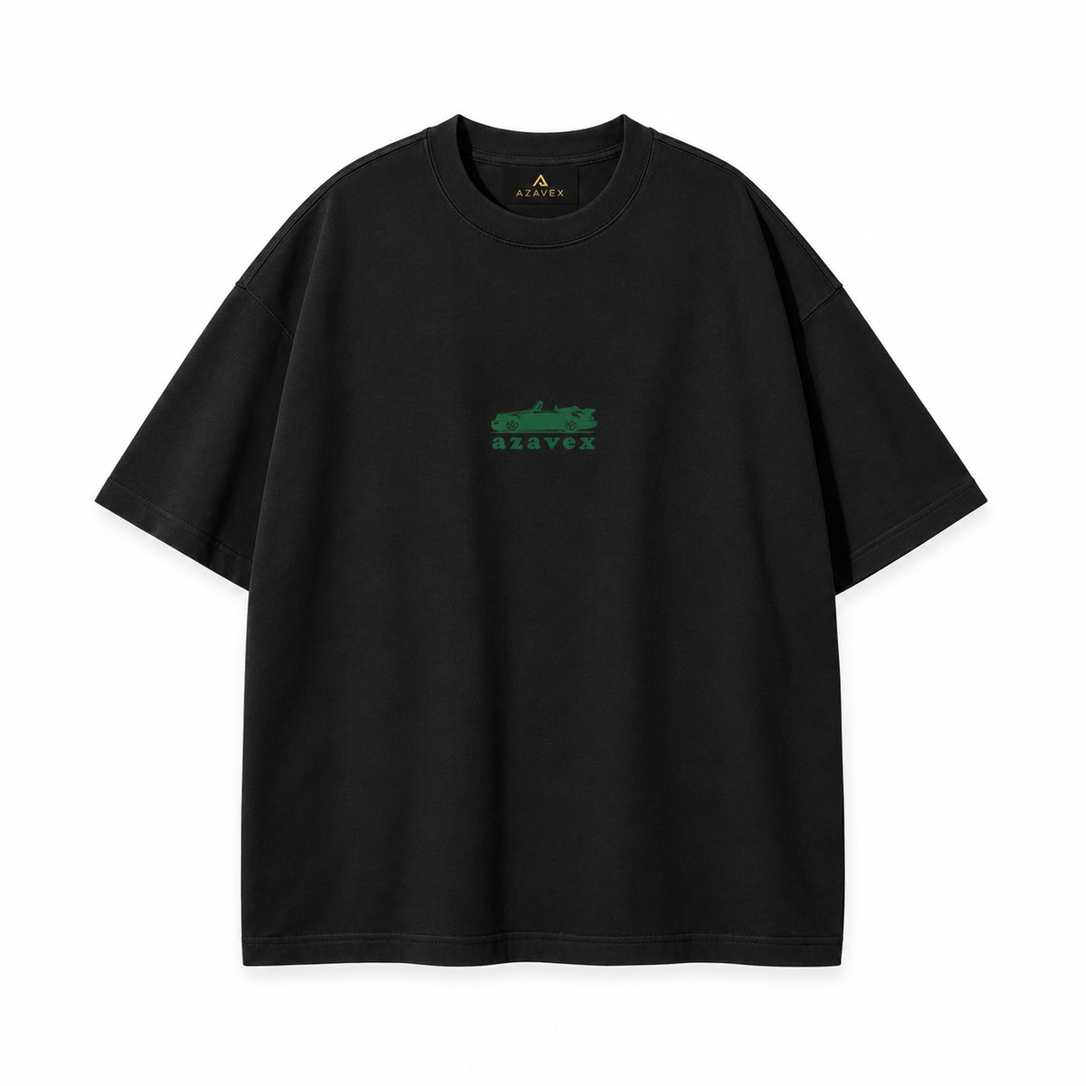 Hard Not to Look Motors Tee — black — front view