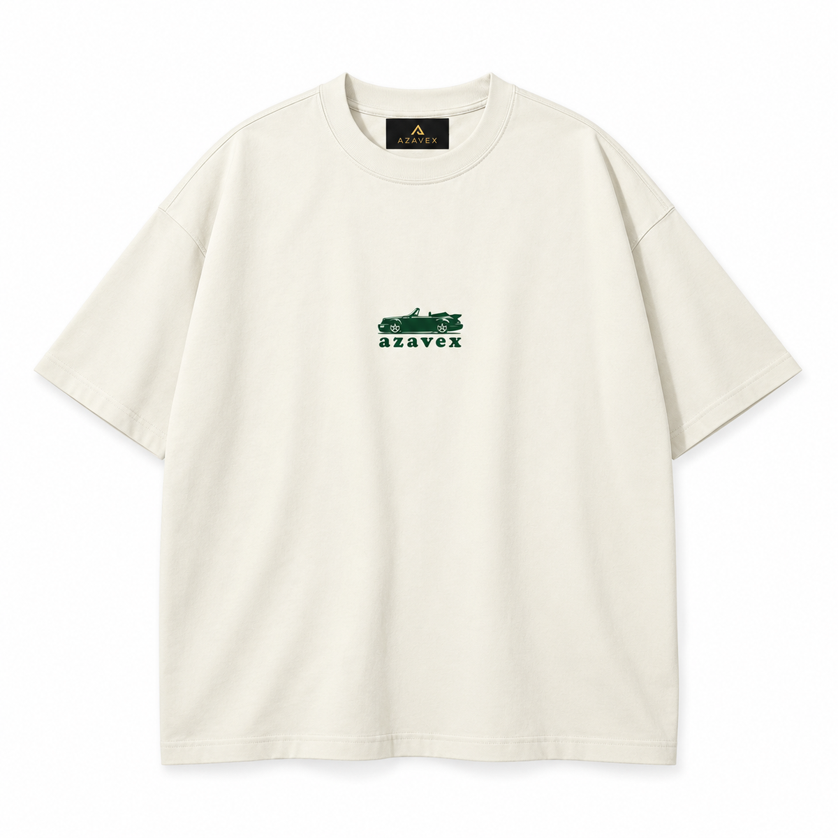 Hard Not to Look Motors Tee — ivory — front view