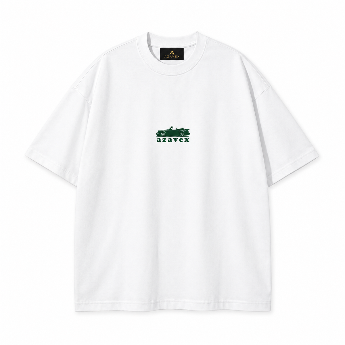 Hard Not to Look Motors Tee — white — front view
