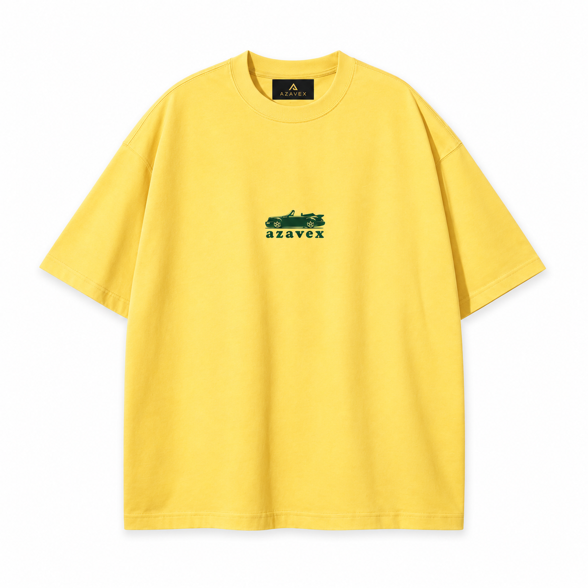 Hard Not to Look Motors Tee — yellow — front view