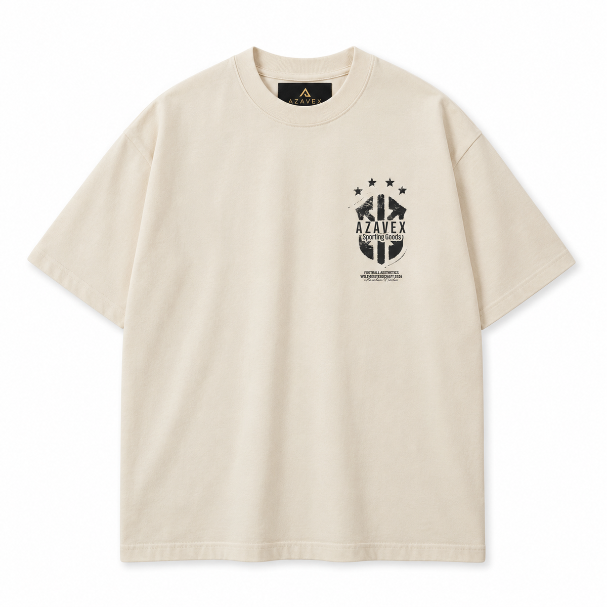 Another Dream Motorsport Tee — beige — front view