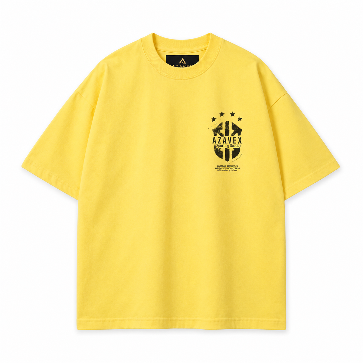 Another Dream Motorsport Tee — yellow — front view
