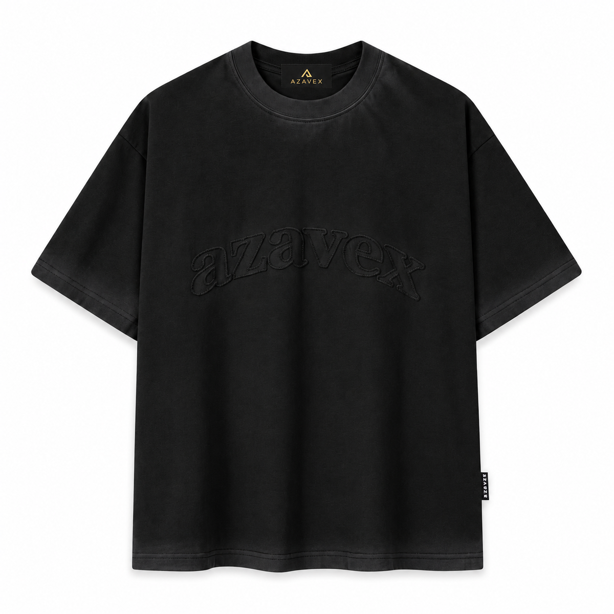 Tonal Signature Cocoa Tee — black — front view