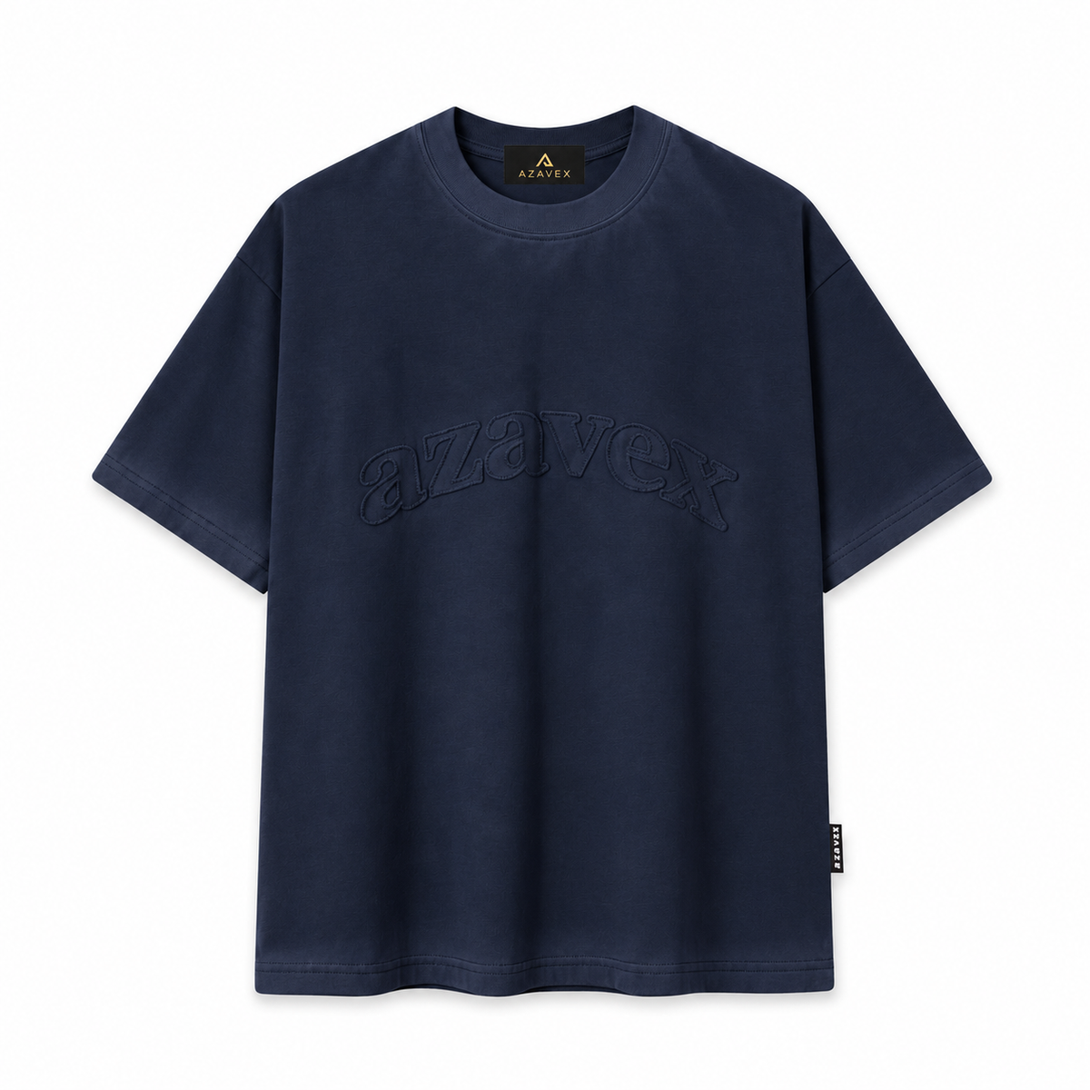 Tonal Signature Cocoa Tee — navy — front view