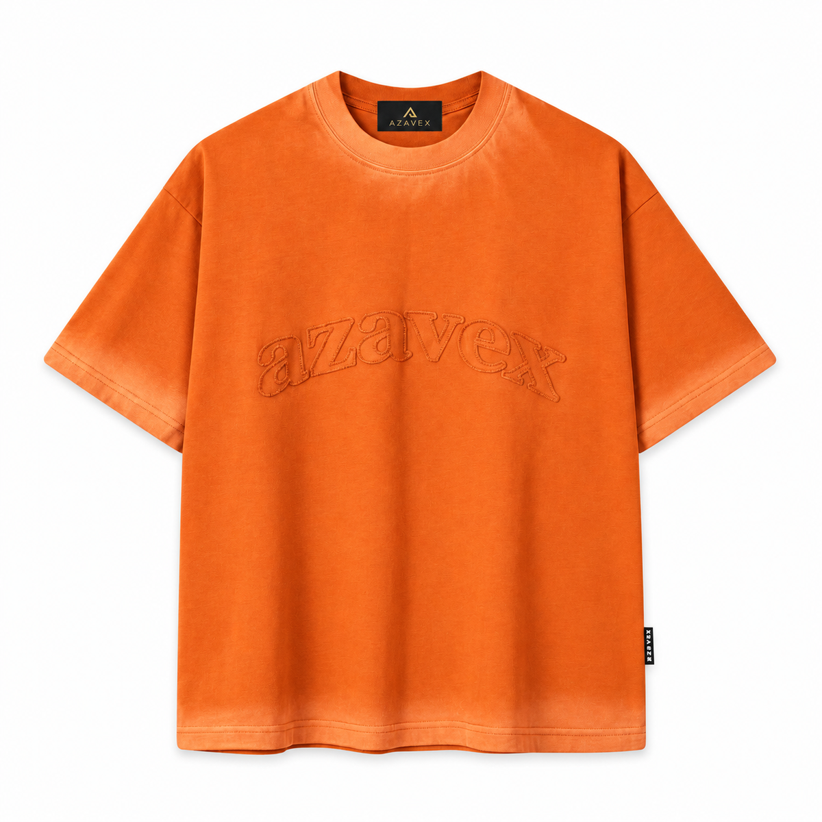 Tonal Signature Cocoa Tee — orange — front view