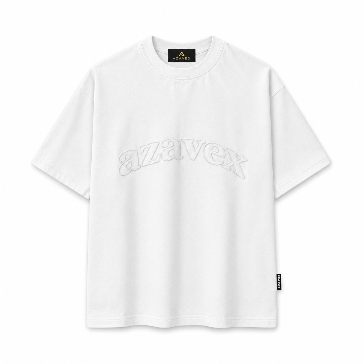 Tonal Signature Cocoa Tee — white — front view