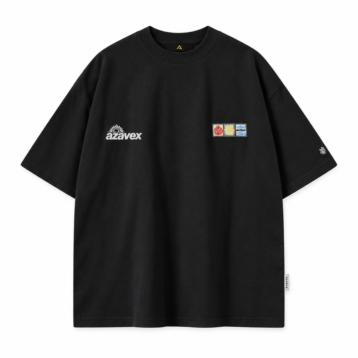 Four Seasons Art Panel Tee — black — front view