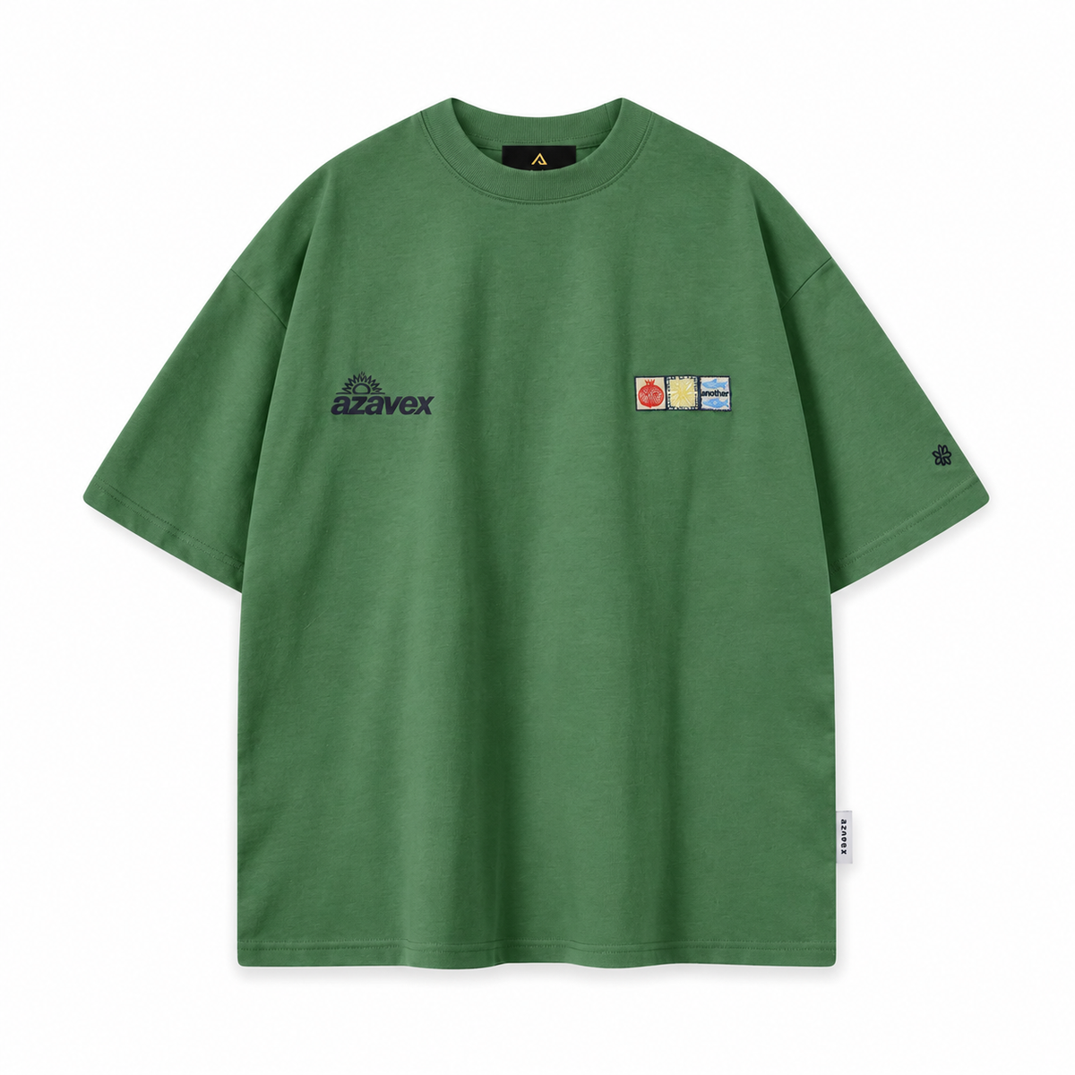Four Seasons Art Panel Tee — green — front view