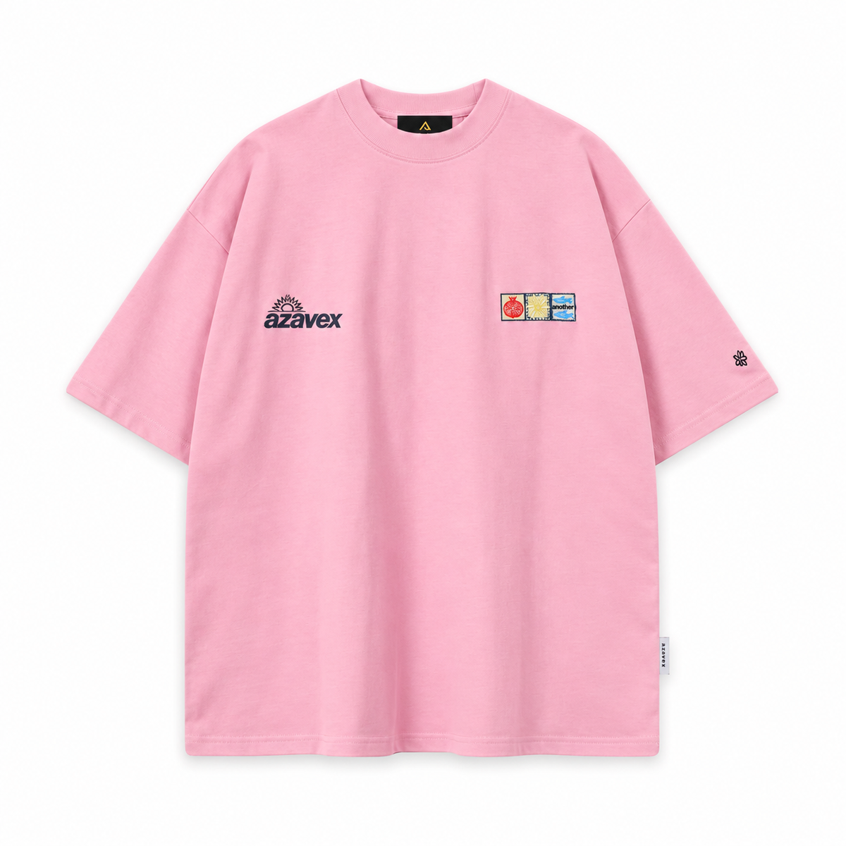 Four Seasons Art Panel Tee — pink — front view