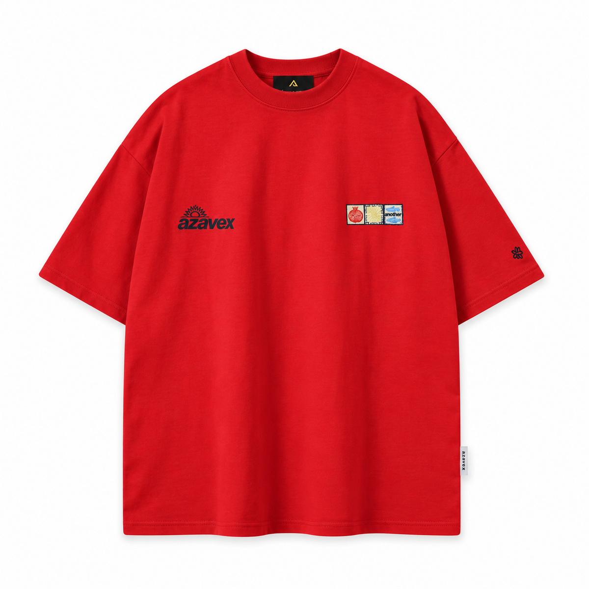Four Seasons Art Panel Tee — red — front view