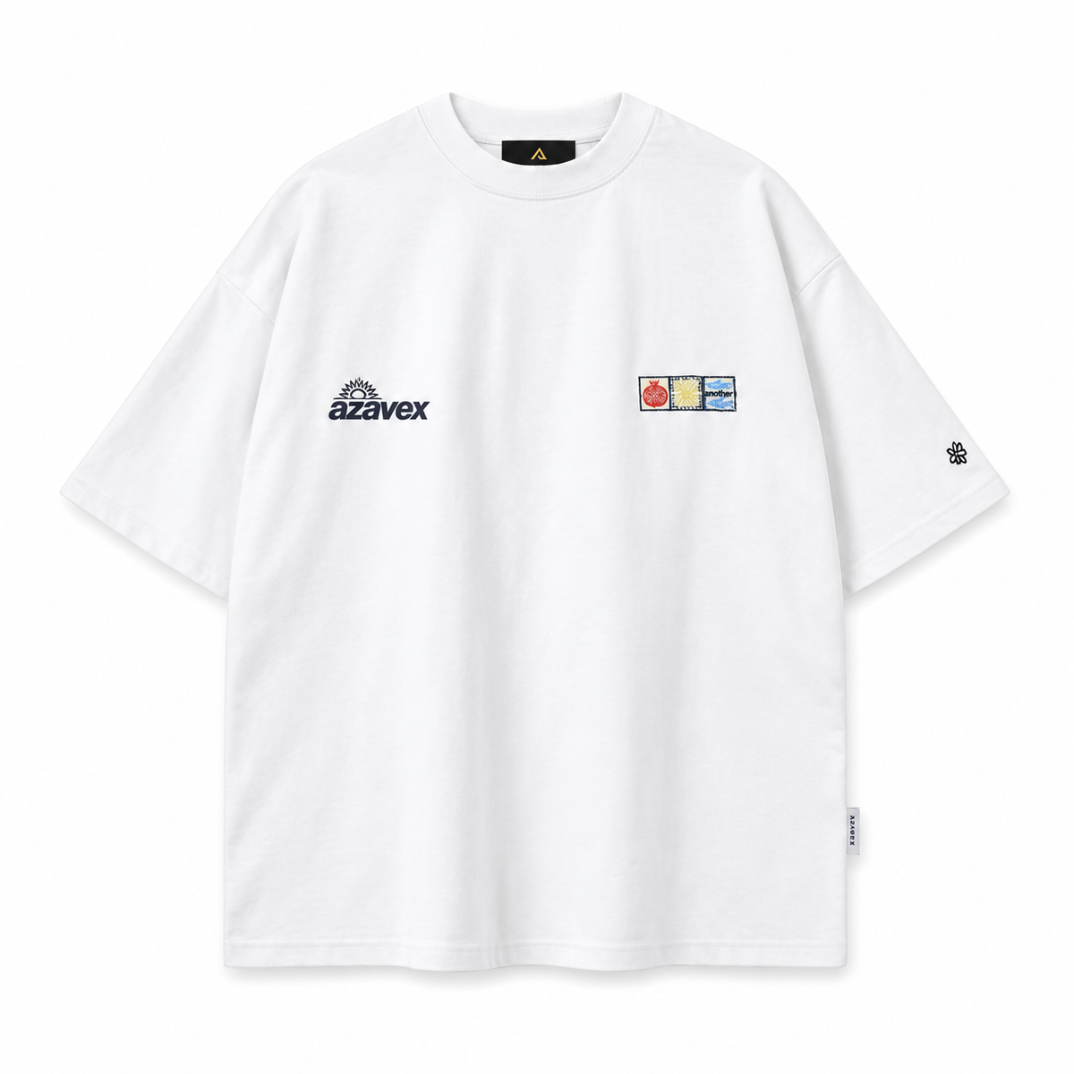 Four Seasons Art Panel Tee — white — front view