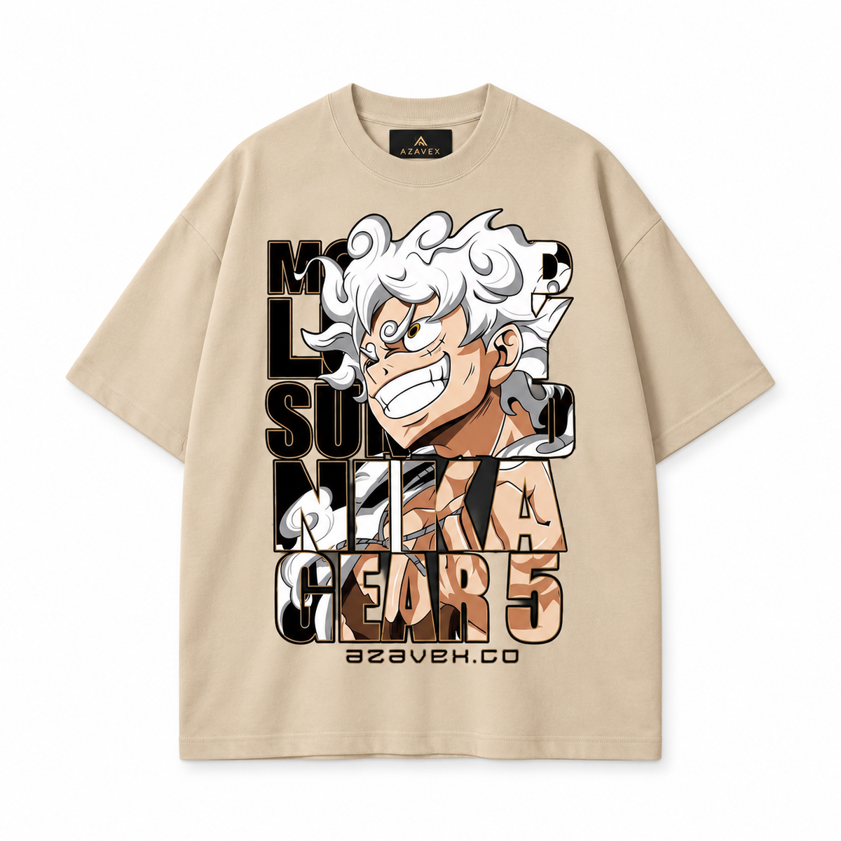 Gear Five Energy Tee — beige — front view