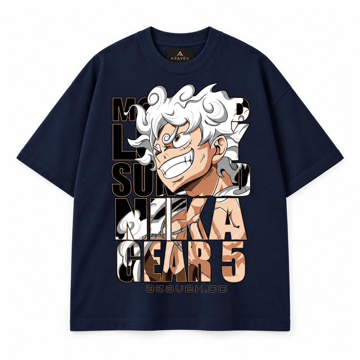 Gear Five Energy Tee — navy — front view