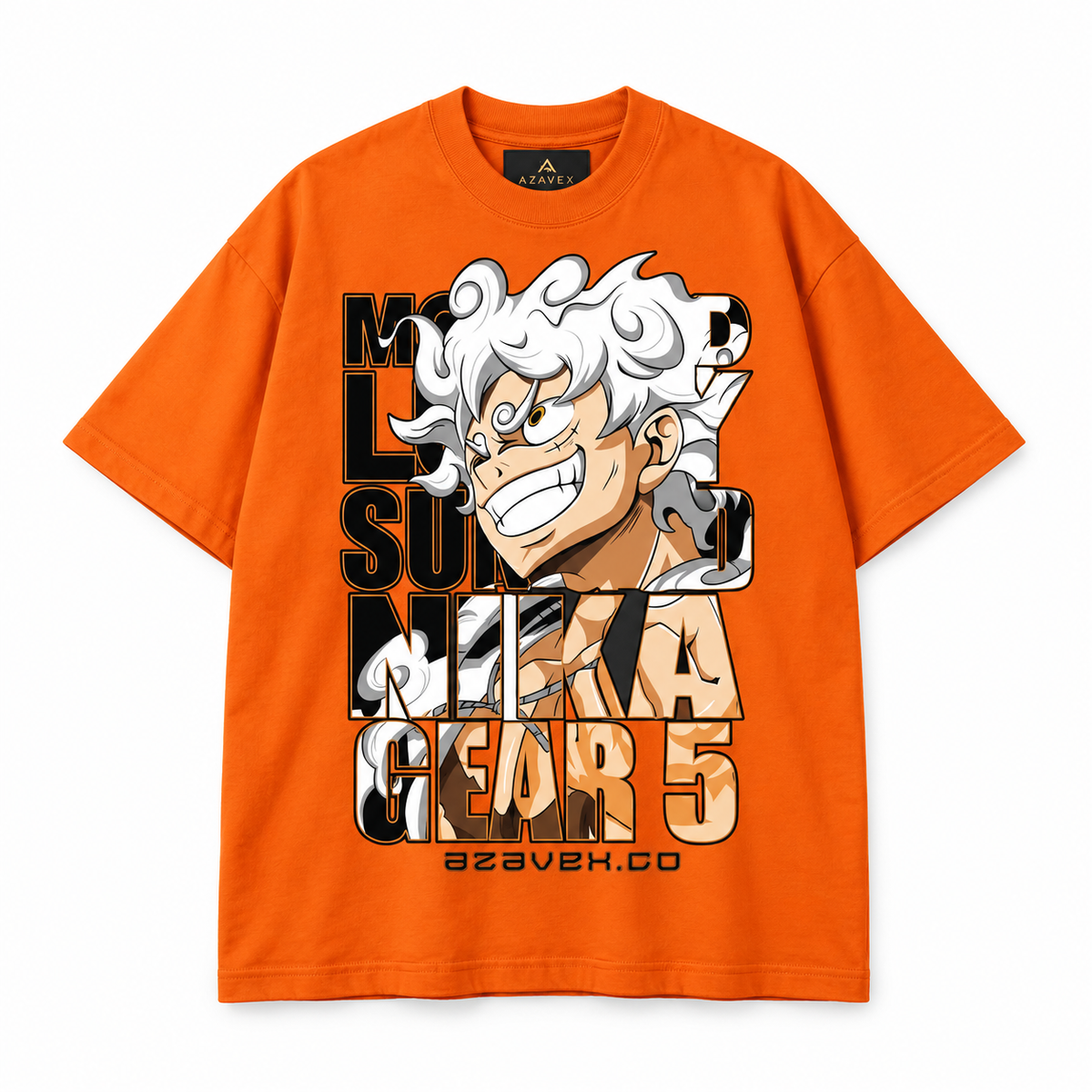 Gear Five Energy Tee — orange — front view