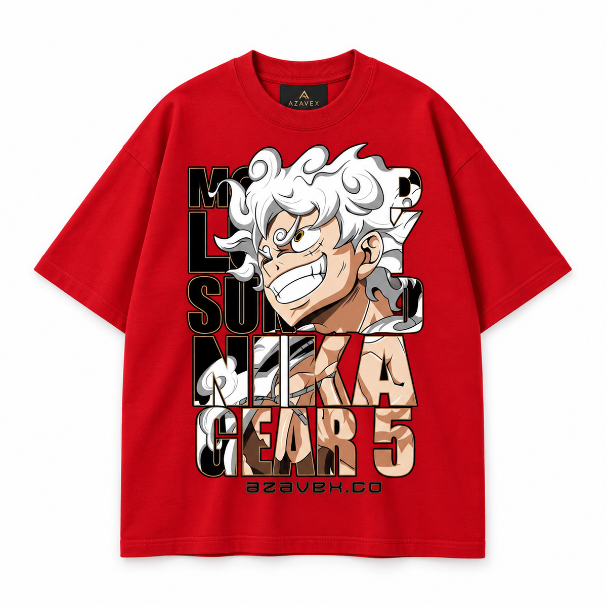 Gear Five Energy Tee — red — front view