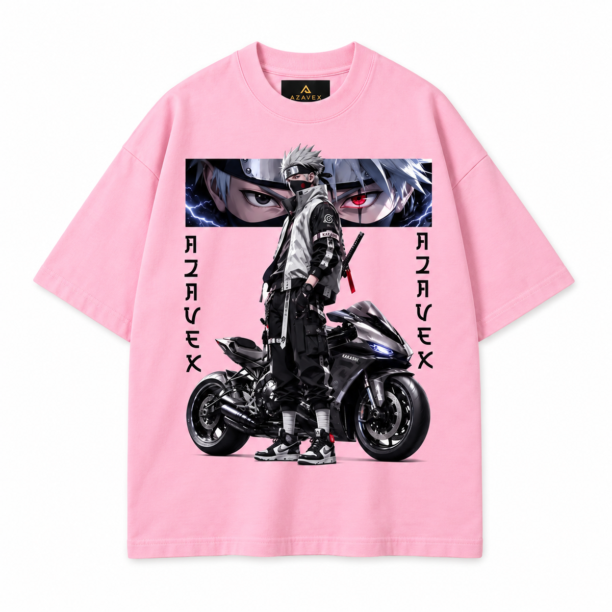 Midnight Rider Manga Tee — pink — front view