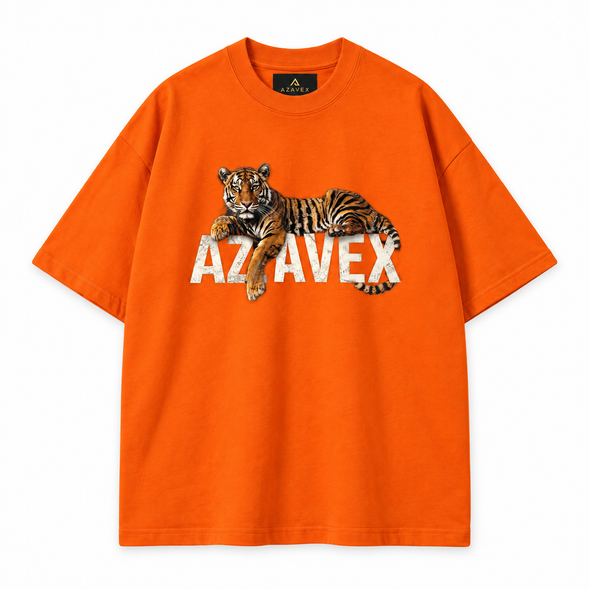 No Limits Tiger Tee — orange — front view