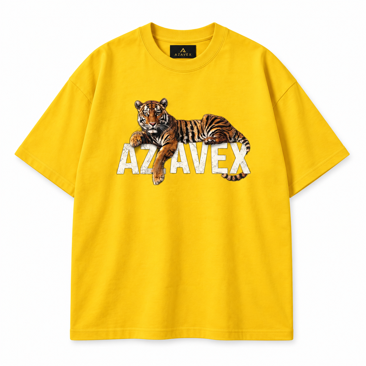 No Limits Tiger Tee — yellow — front view