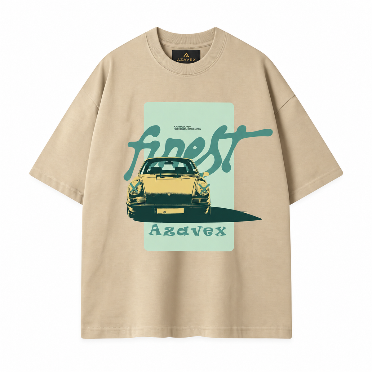 Classic Roadster Club Tee — beige — front view