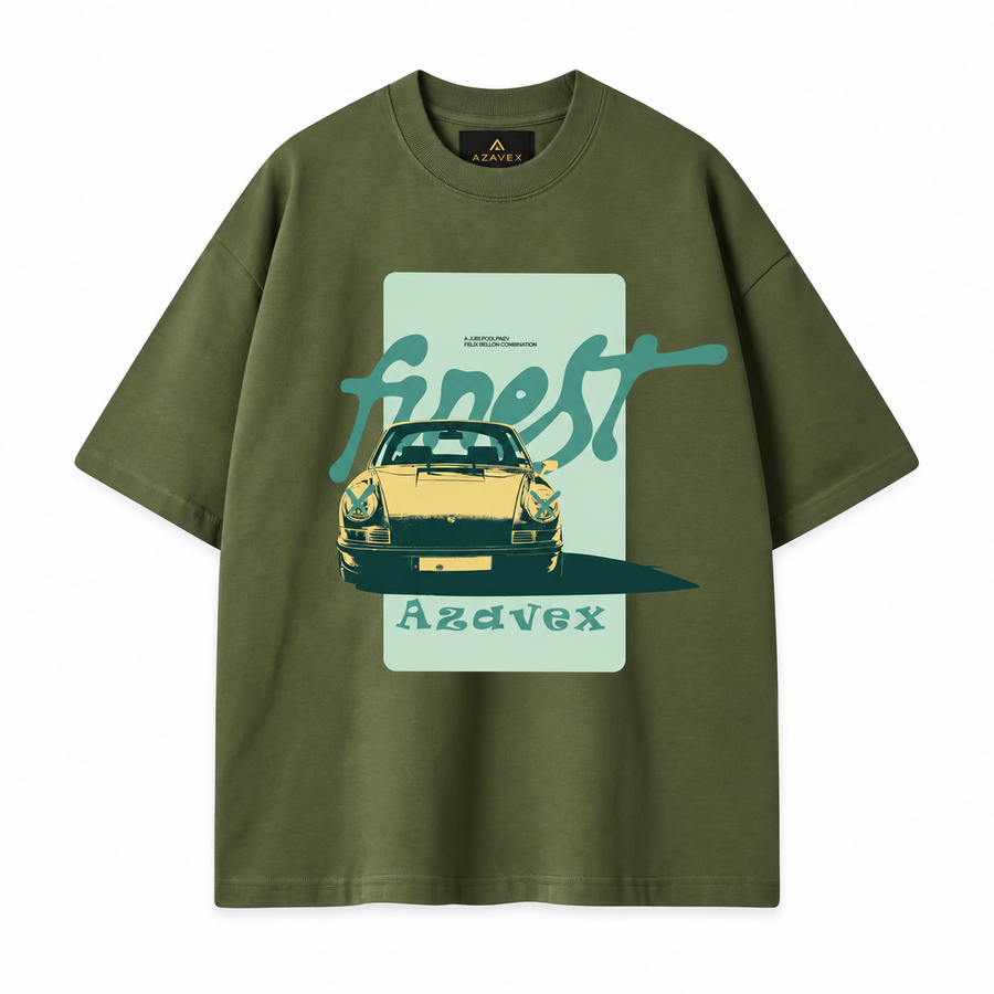 Classic Roadster Club Tee — green — front view