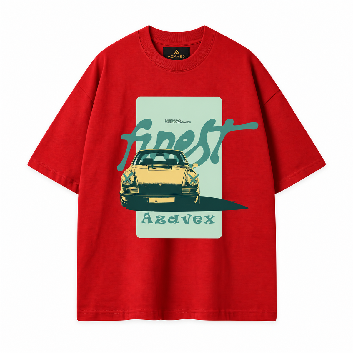 Classic Roadster Club Tee — red — front view