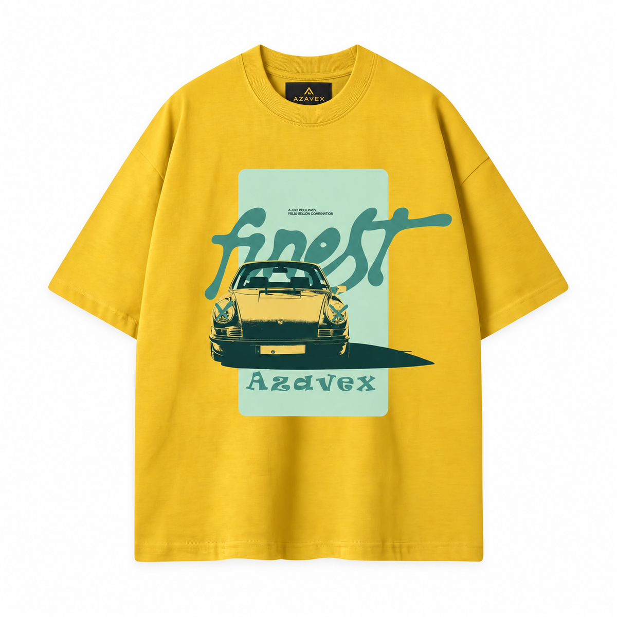 Classic Roadster Club Tee — yellow — front view