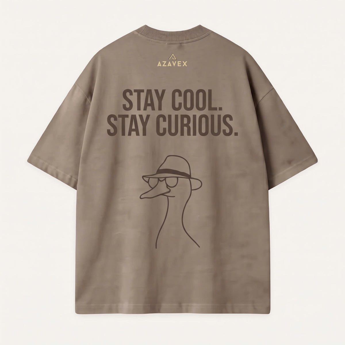 Stay Curious Duck Tee — back view