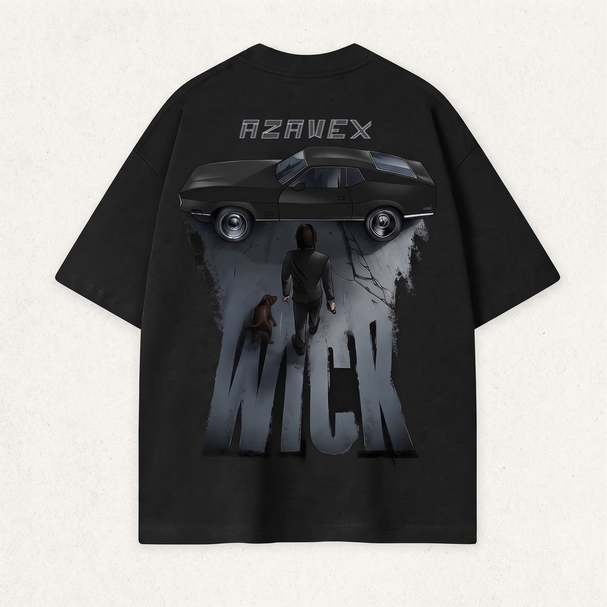 John Wick Night Drive Tee — back view
