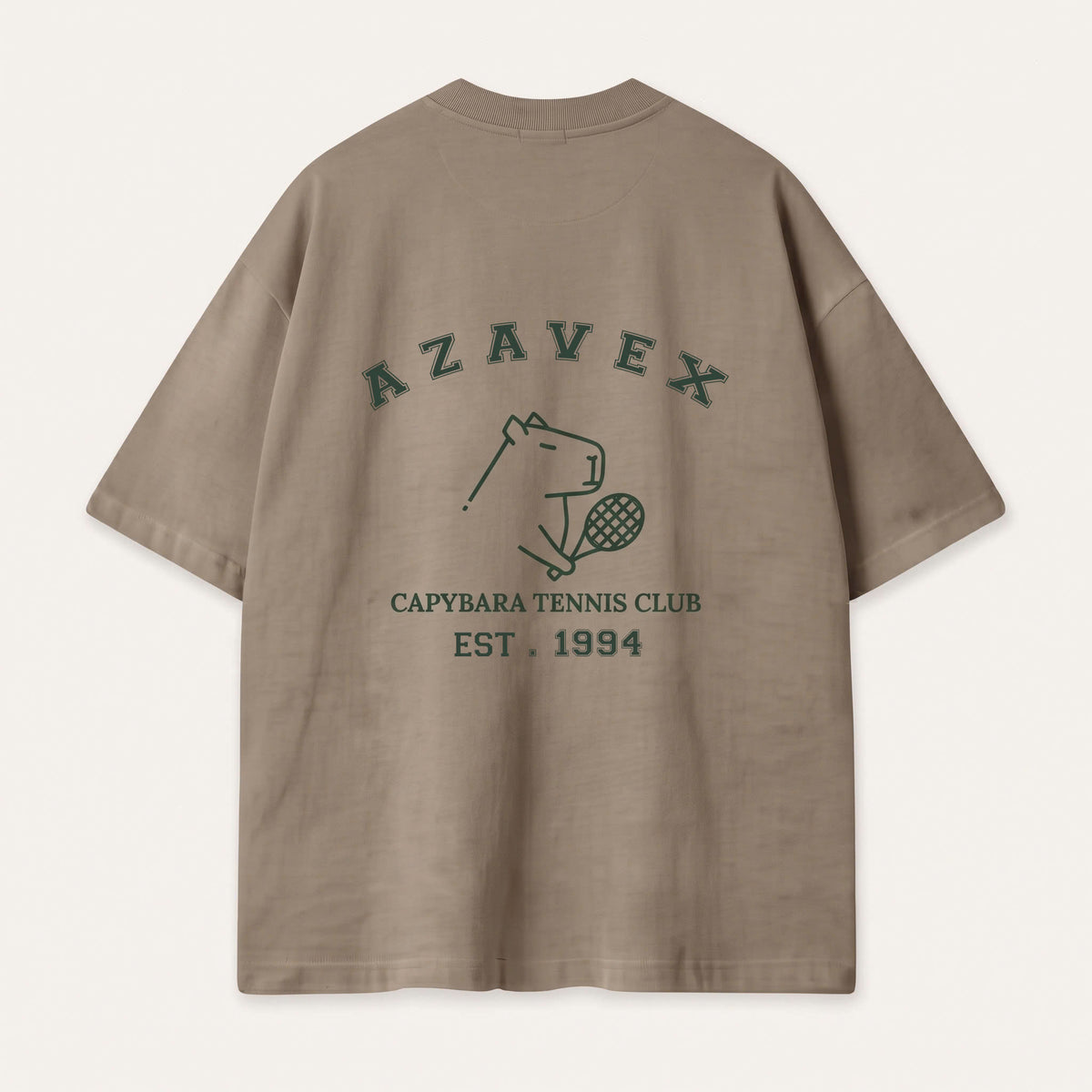 Capybara Tennis Club Tee — back view