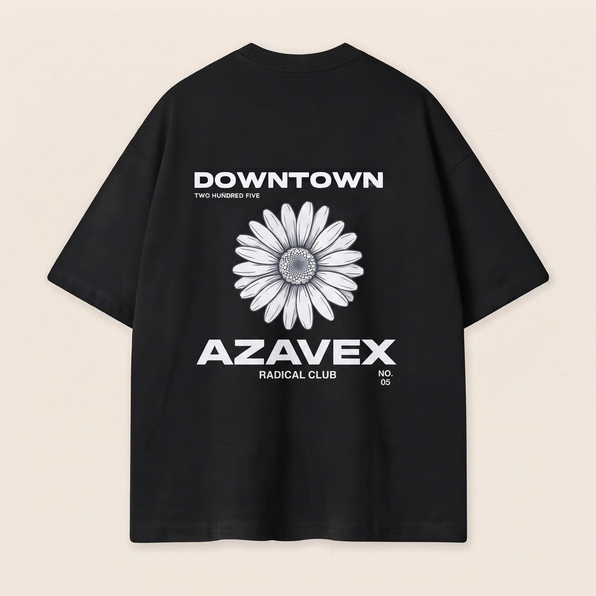 Downtown Daisy Collage Tee — back view