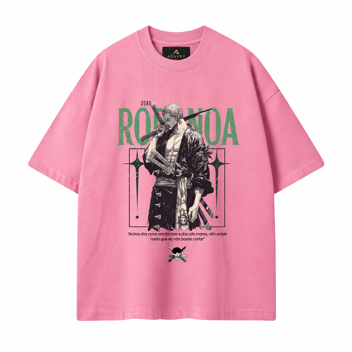 Three Swords Ronin Tee — pink — front view